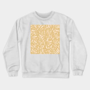 Bamboo Leaves in Light Gold / Ink Mood Crewneck Sweatshirt